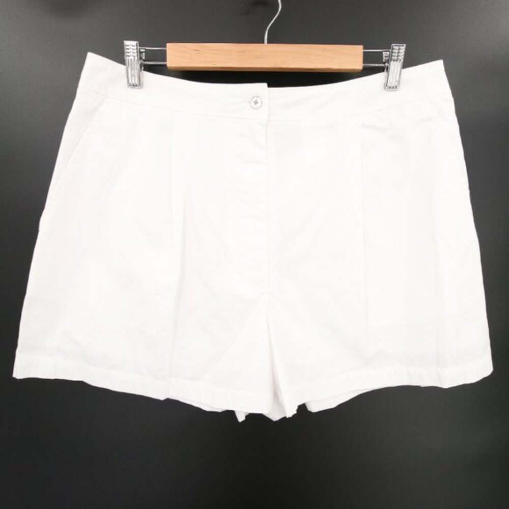 Michael Michael Kors Shorts White 100% Cotton Poplin Summer High Rise Size 12